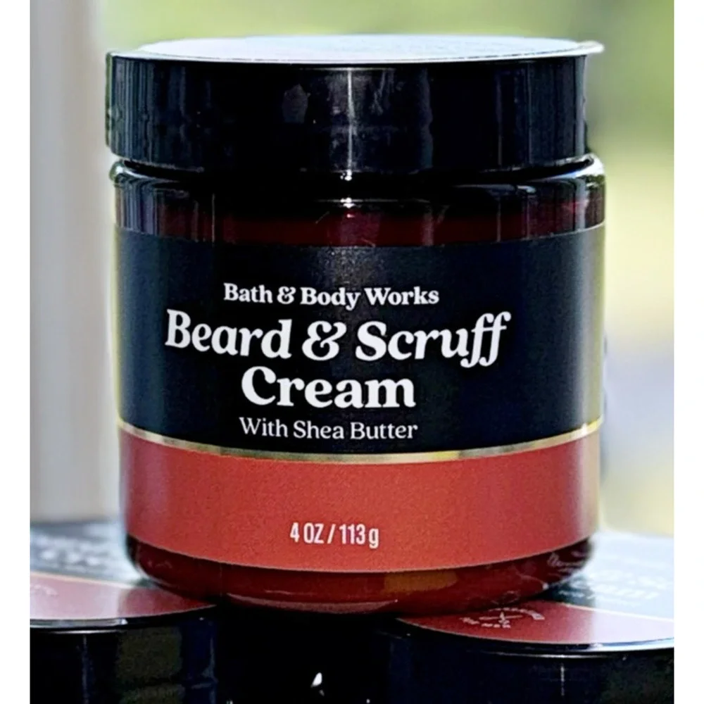 Bath & Body Works 4 oz Men’s Grooming Beard & Scruff Cream with Shea Butter x3